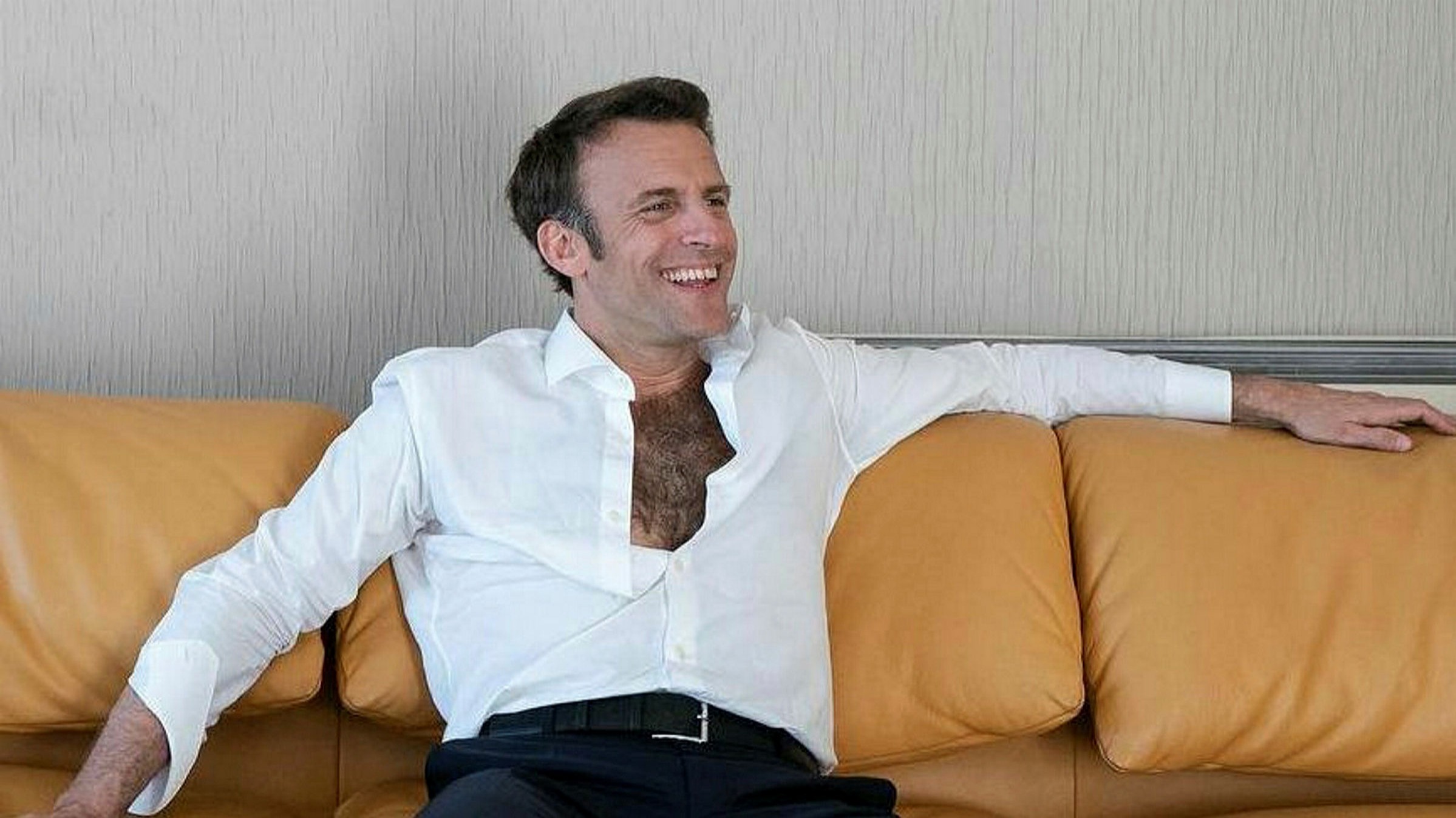 New portrait of Macron
